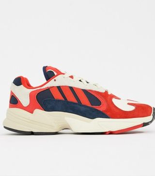 Adidas Originals + Yung-1 Trainers In Red Multi
