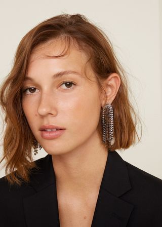 Mango + Rhinestone Crystal Earring