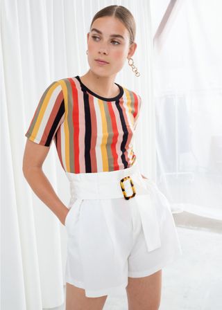 & Other Stories + Fitted Striped Tee
