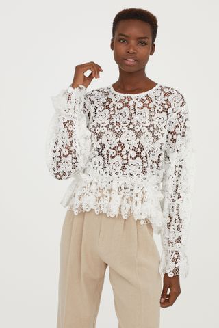 H&M + Lace Blouse