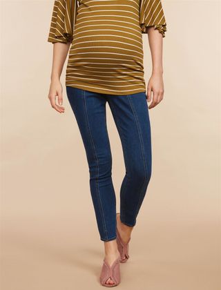 MiMi Maternity + Secret Fit Belly Front-Seam Jeans