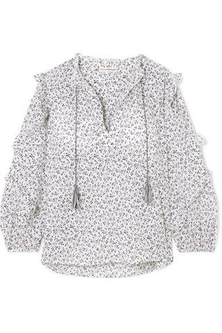 Ulla Johnson + Lillian Floral-Print Cotton-Gauze Blouse