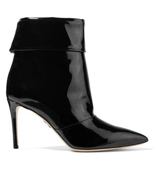 Paul Andrew + Banner Patent-Leather Ankle Boots