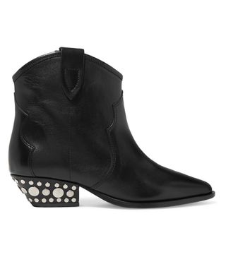Isabel Marant + Dawyna Studded Leather Ankle Boots