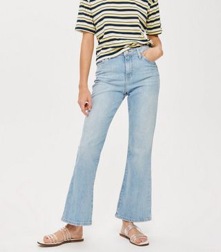 Topshop + Moto Bleach Dree Cropped Jeans