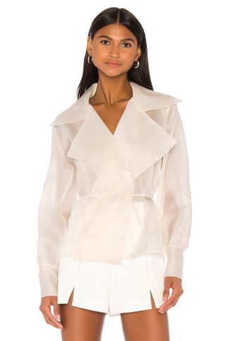 Piece of White + Charlotte Blouse in Ecru