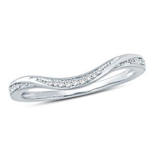 Tesero Mio + Sterling Silver Diamond Engagement Ring