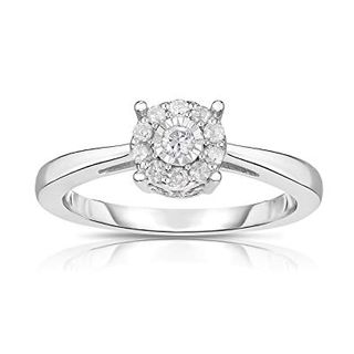 Natalia Drake + Diamond Ring in Sterling Silver