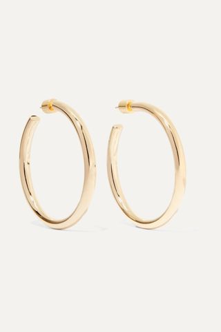 Jennifer Fisher + Baby Lilly Gold-Plated Hoop Earrings