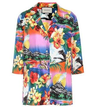 Gucci + Silk Hawaiian Shirt