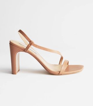 & Other Stories + Strappy Leather Heeled Sandals