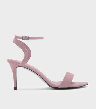 Charles & Keith + Ankle Strap Heeled Sandals