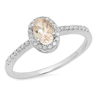 Dazzling Rock + Halo Engagement Ring