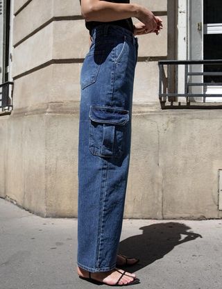 Pixie Market + Suna Cargo Pocket Jeans