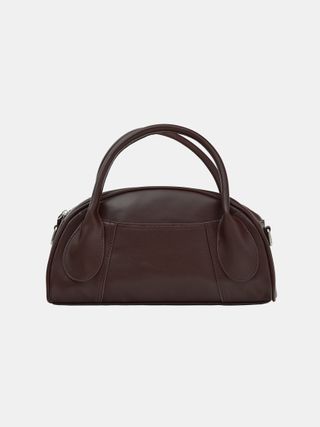 Source Unknown + Leather Bowling Bag, Seal Brown