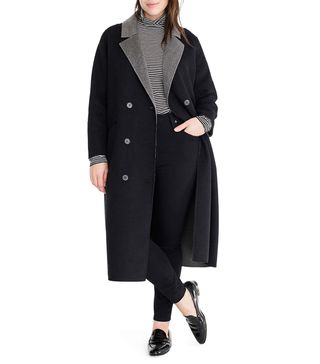 Universal Standard for J.Crew + Double Face Wool Blend Coat