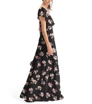 Joanna August + Sage Long Flower Print Dress