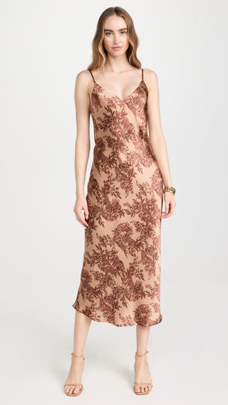 L'Agence + Seridie Mid Length Slip Dress
