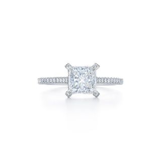 Kwiat + Princess Cut Diamond Engagement Ring