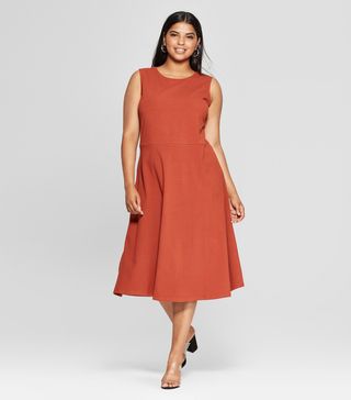 Who What Wear x Target + Sleeveless Knit Midi Dress