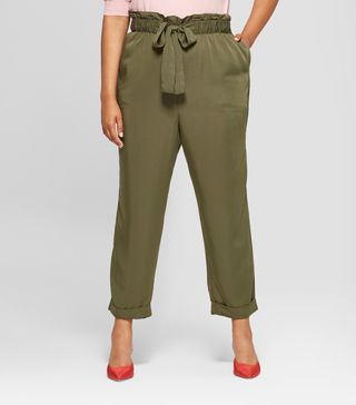 Who What Wear x Target + Straight Leg Relaxed Ankle Trouser