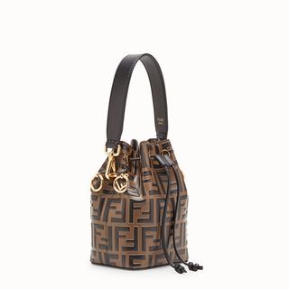 Fendi + Mon Tresor Brown Leather Mini Bag