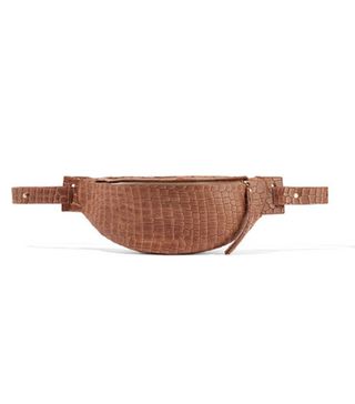 Nanushka + Lubo Croc-Effect Leather Belt Bag