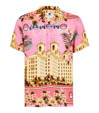 Topman + Pink Miami Car Short-Sleeved Shirt