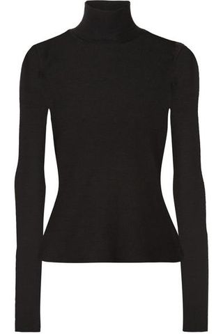 T by Alexander Wang + Ribbed Wool Turtleneck Sweater