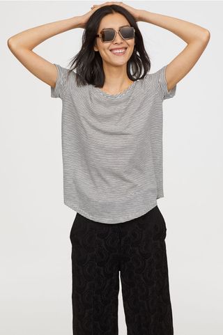 H&M + Slub Jersey T-Shirt