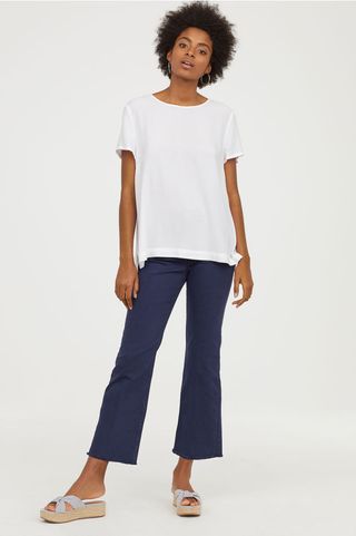 H&M + Short-Sleeved Blouse