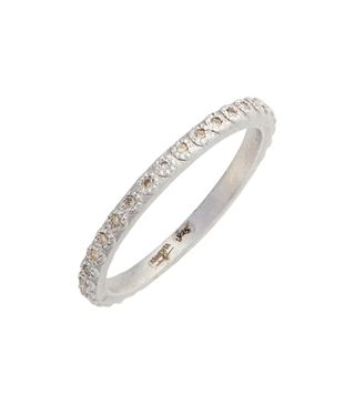 Armenta + New World Silver Champagne Diamond Stacking Ring