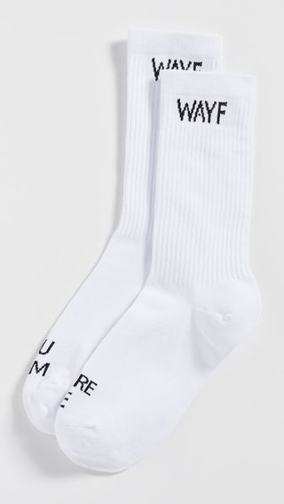 Wayf + Logo Crew Socks