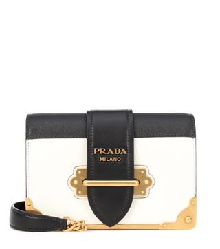 Prada + Cahier Leather Shoulder Bag