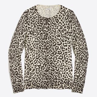 J.Crew + Leopard Teddi Sweater