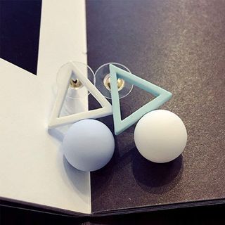 A-Parts + Fashion Asymmetric Minimalist Triangle Earrings