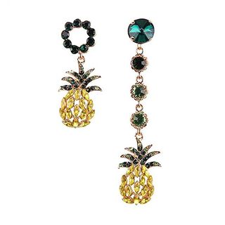 Vinty Jewelry + Mismatched Pineapple Dangle Earrings