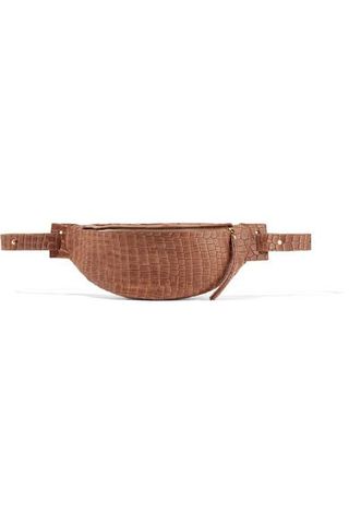 Nanushka + Lubo Croc-Effect Leather Belt Bag