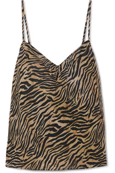 Nanushka + Rose Printed Crepon Camisole