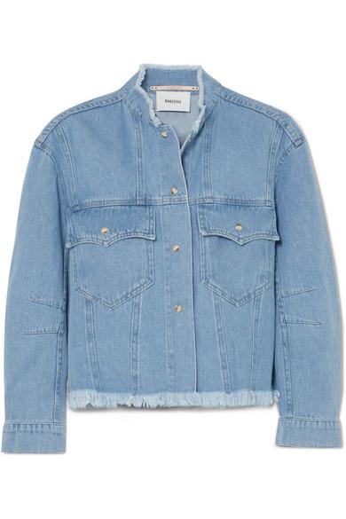Nanushka + Cyphre Frayed Denim Jacket