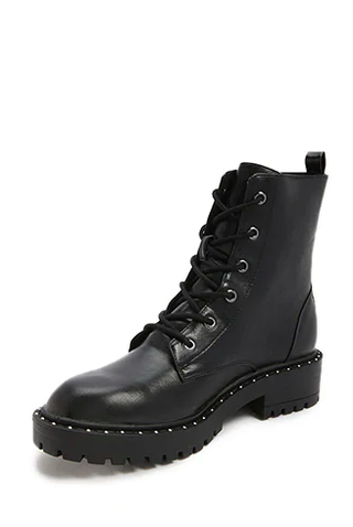 Forever 21 + Studded Combat Boots