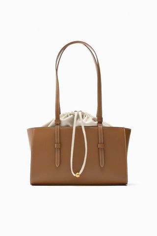 Zara + Tote with Interior Bag