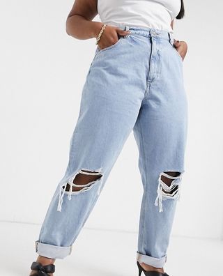 ASOS + Recycled High Rise 'Slouchy' Mom Jeans