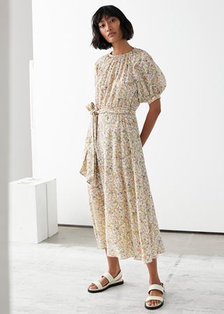 & Other Stories + Belted Raglan Sleeve Maxi Dress