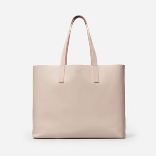 Everlane + Leather Market Tote Bag in Blush
