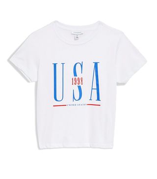 Topshop + Petite USA Neat T-Shirt