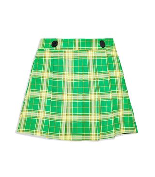 Topshop + Check Kilt Mini Skirt