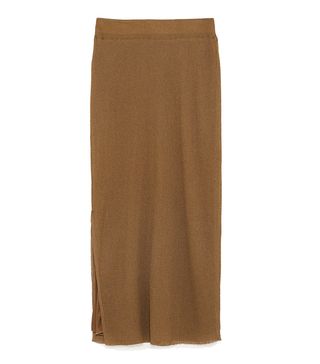Zara + Knit Skirt With Slit