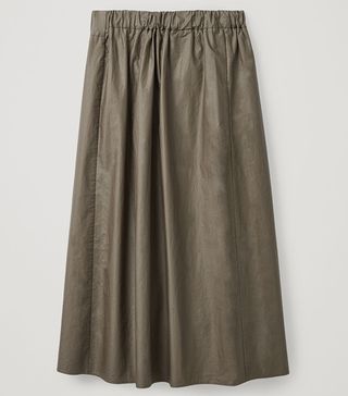 COS + Elastic Waist A-Line Skirt