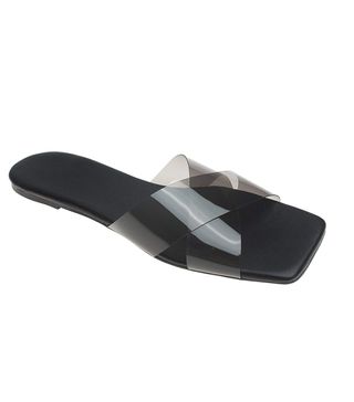 AnnaKastle + Translucent Strap Slide Sandals